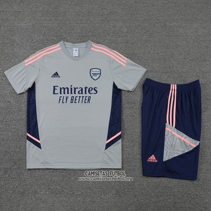 Chandal del Arsenal Manga Corta 2022/2023 Gris - Pantalon Corto